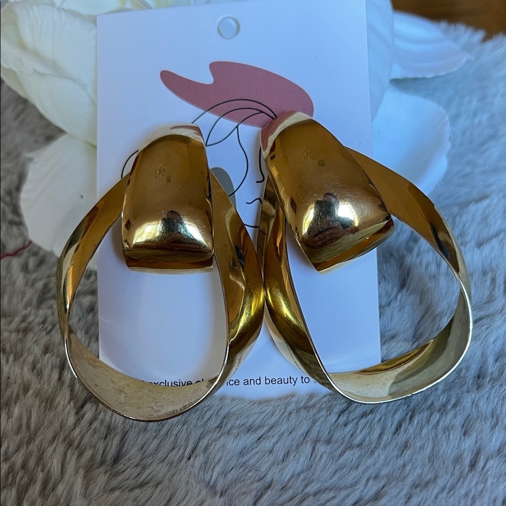 Gold Statement Earrings